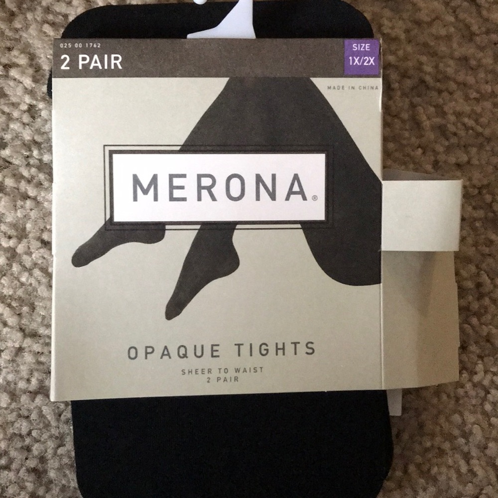 Black opaque tights